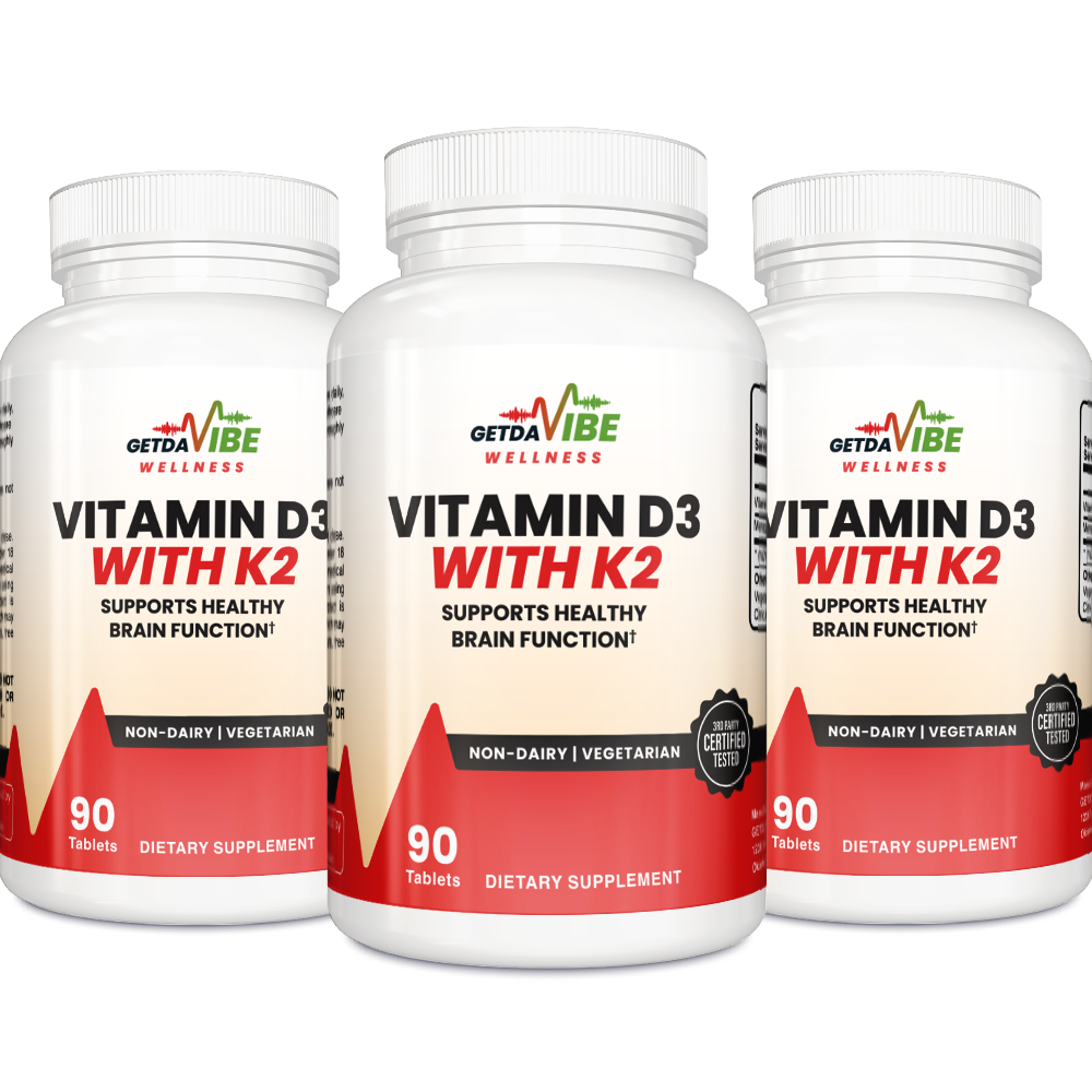 Vitamin D3 with K2, 1-3 serv. sz