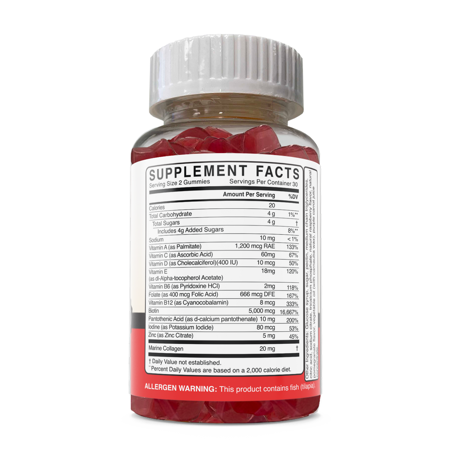 Hair, Skin, Nails Gummy, 2 serv. sz