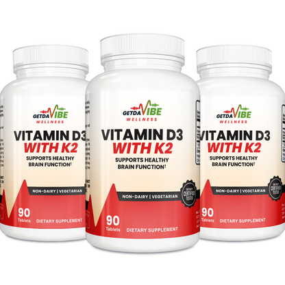 Vitamin D3 with K2, 1-3 serv. sz