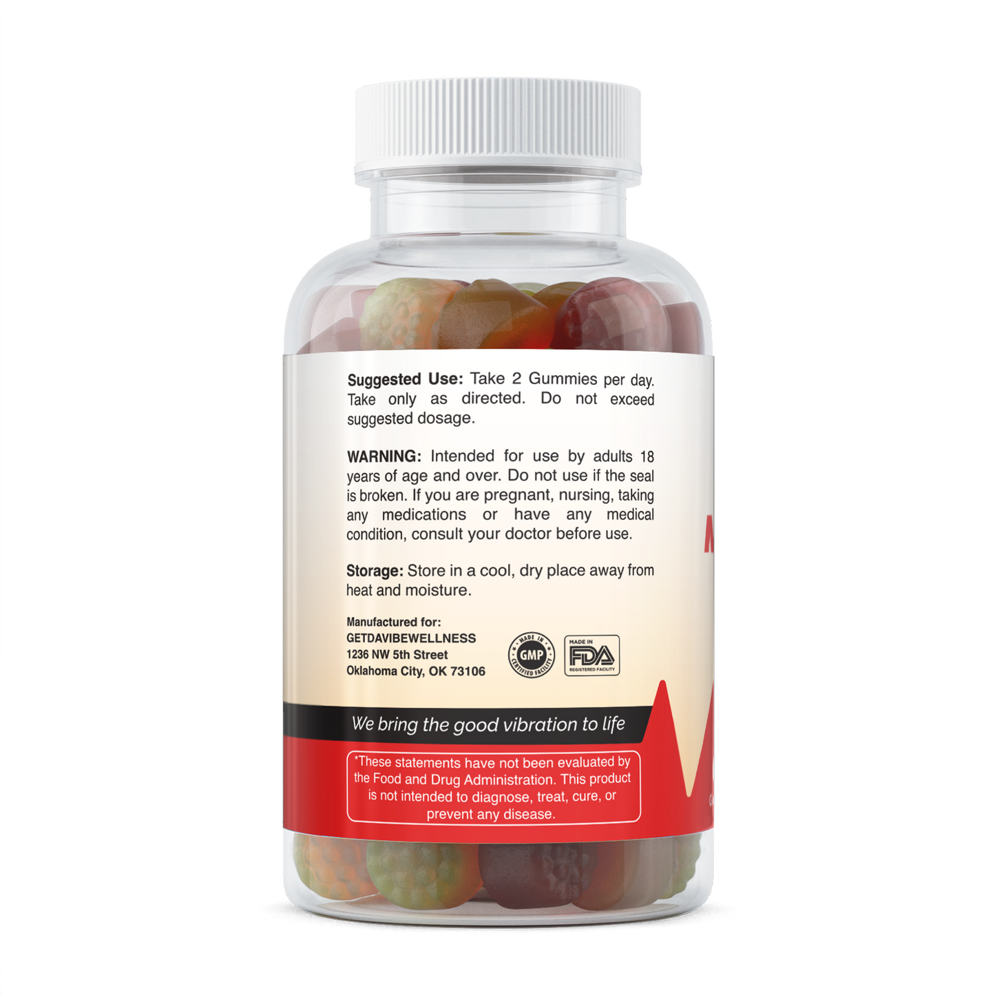 Adult Daily Multivitamin Gummies, 2 serv. sz