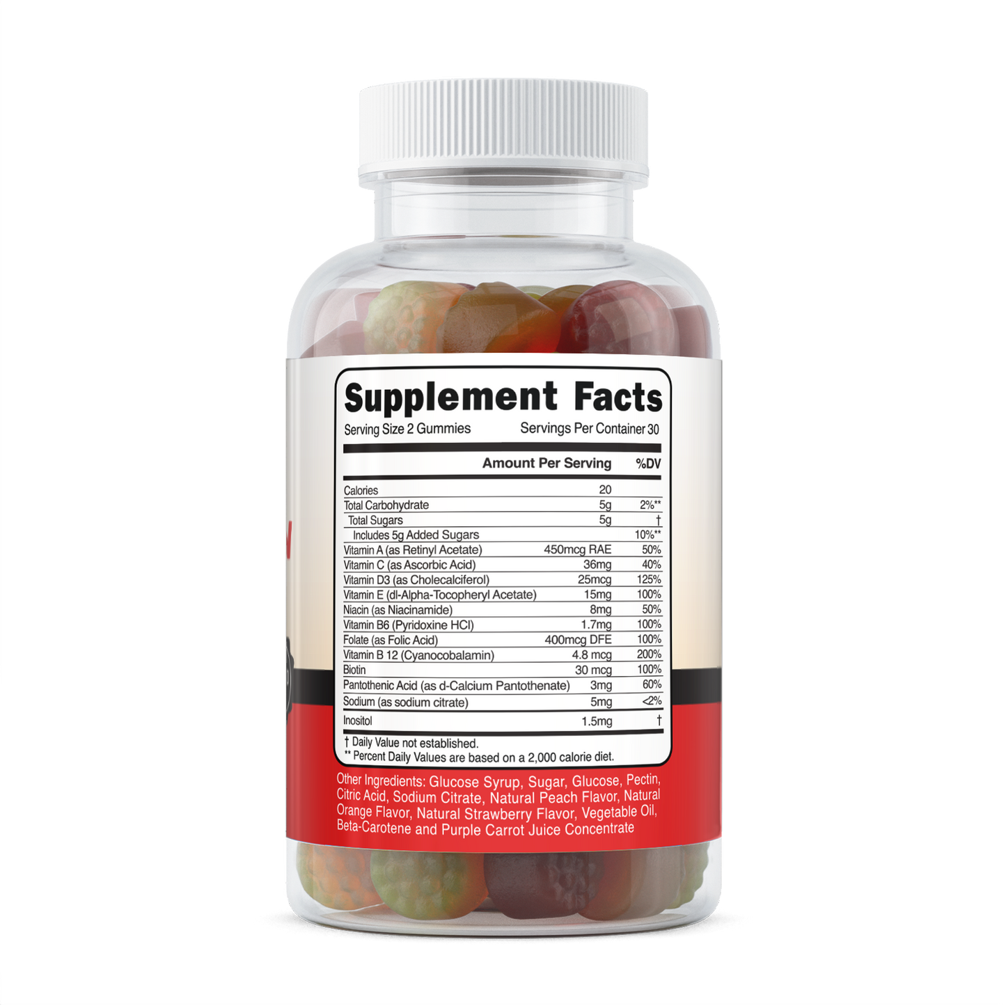 Adult Daily Multivitamin Gummies, 2 serv. sz