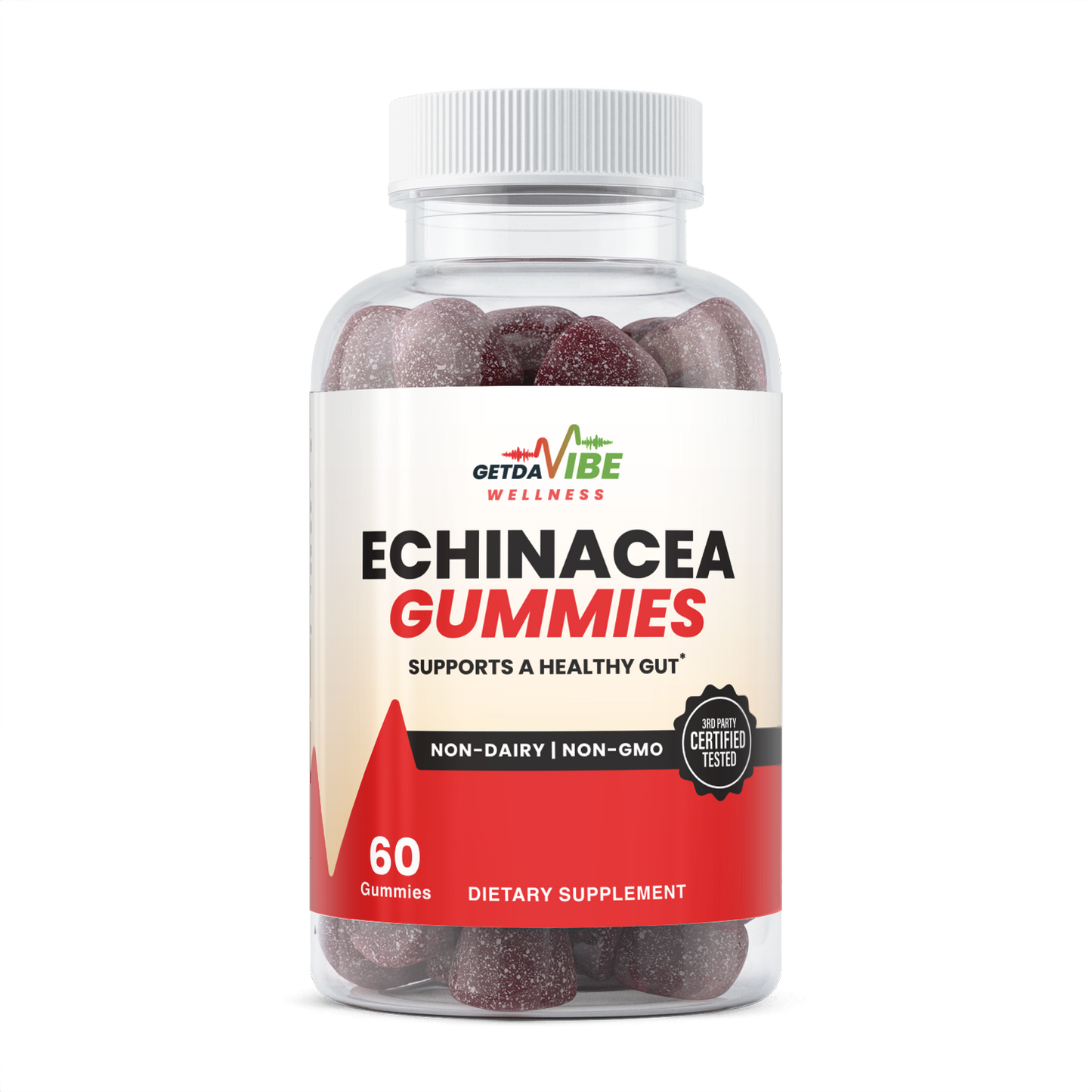 Vitamin C, D, Zinc, Elderberry, Echinacea, Proplis Adult Gummies Sugar-Free, 2 serv. sz