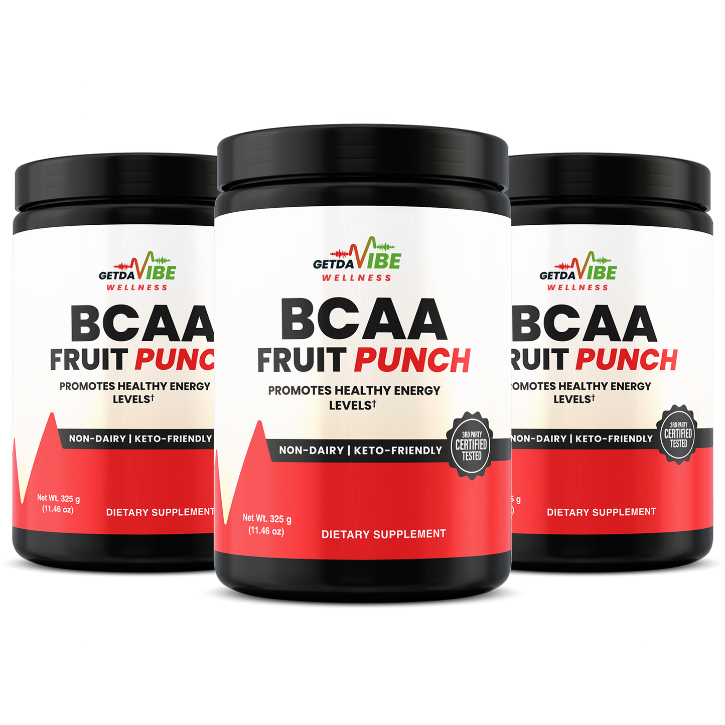 BCAA Fruit Punch, 325g/6.5g serv./50 serv.